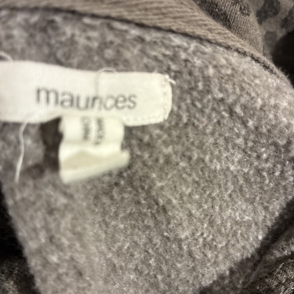 Maurices Animal Print Snap Button Fleece Sweatshirt - Picture 4 of 12